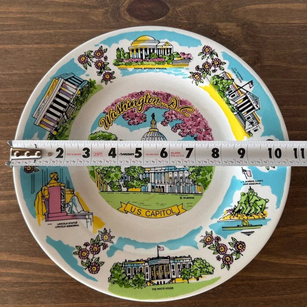 Vintage Washington DC‎ Souvenir Decorative Plate US Capitol Wall Plate
